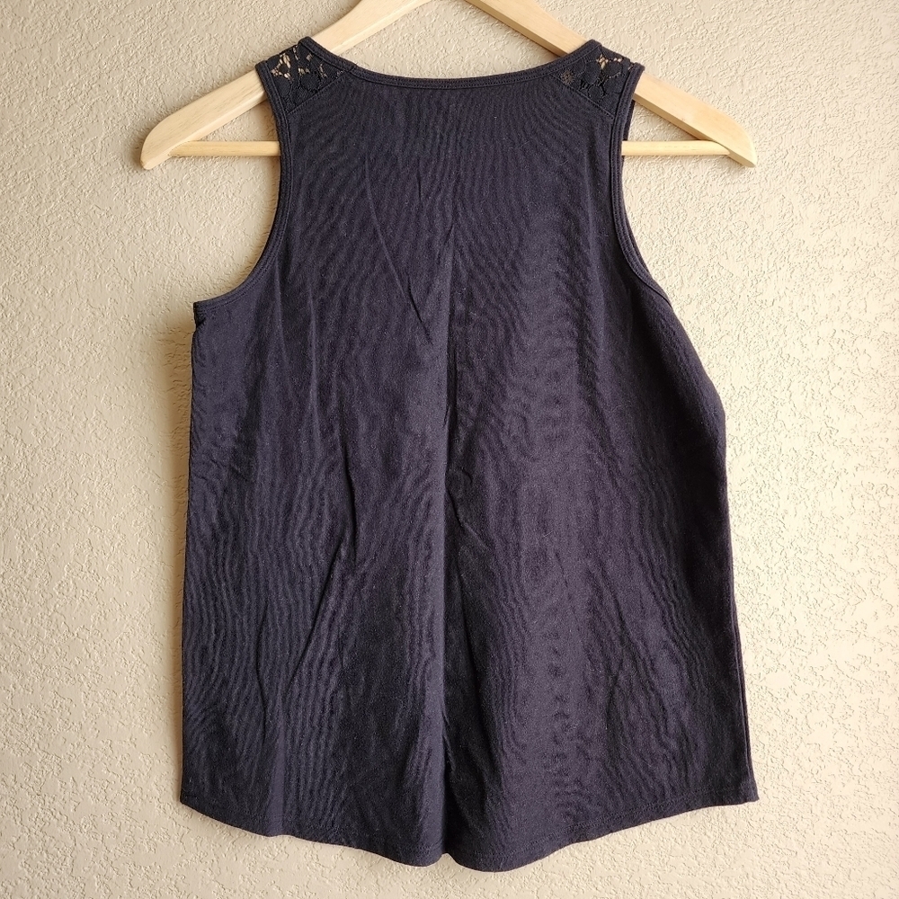 Black SO tank top with lace detail Size 14 - Picture 4 of 5